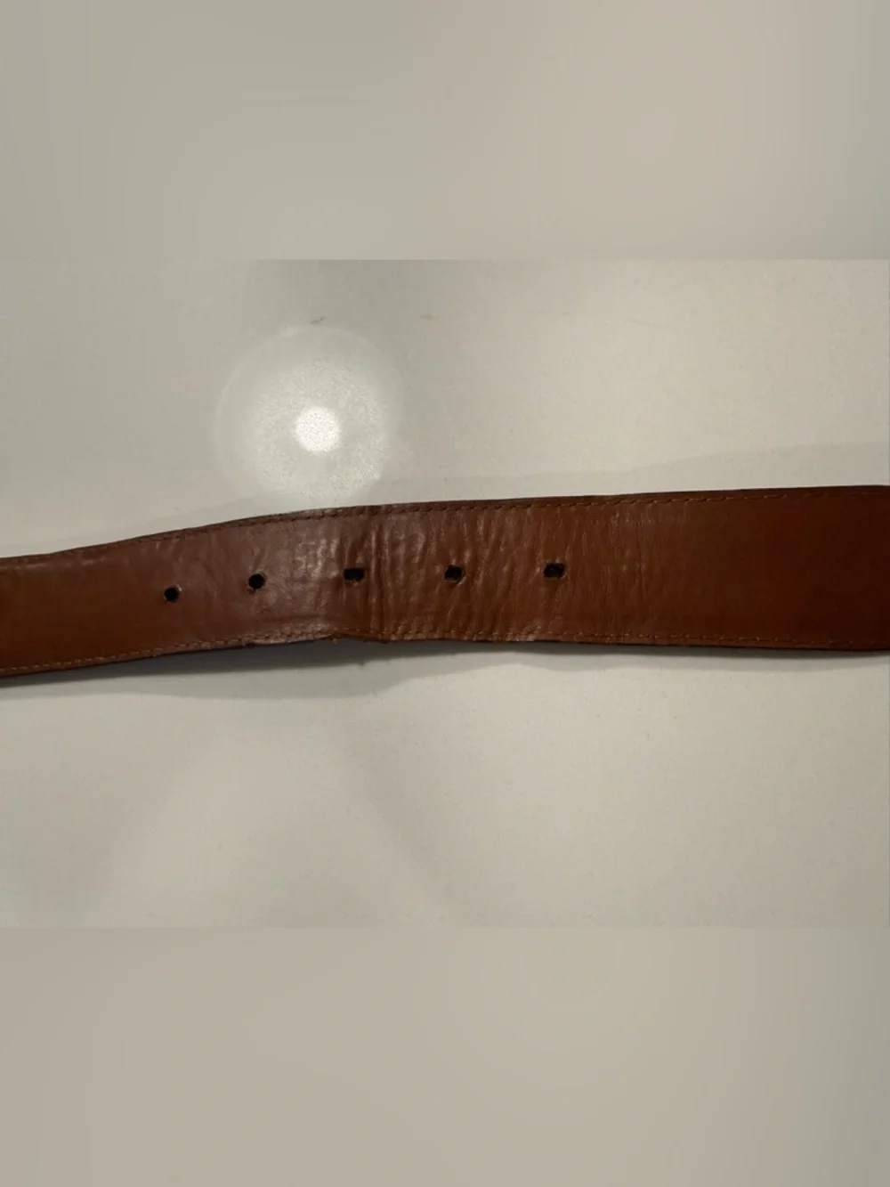Vintage Lucchese Handcrafted Leather Western Belt w/Engraved Buckle Set USA Sz36